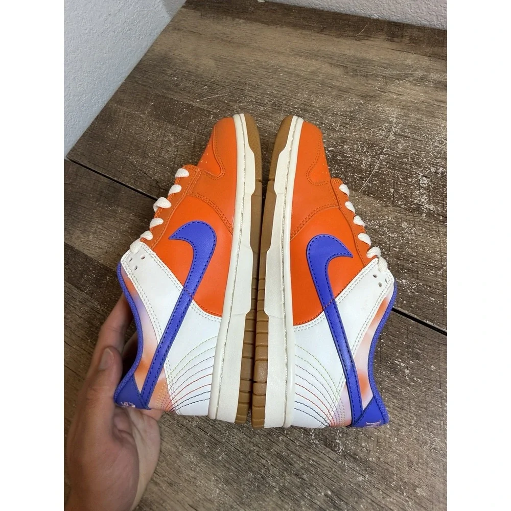Nike Dunk Low FN0600-801 Orange Pink Purple Sneakers Youth 5Y Womens 6.5